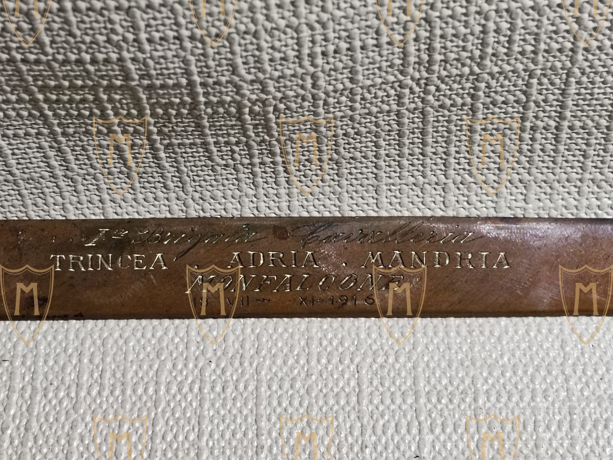 Tagliacarte Storico Trench Art – Trincea Adria Mandria, Monfalcone (1916) - immagine 2