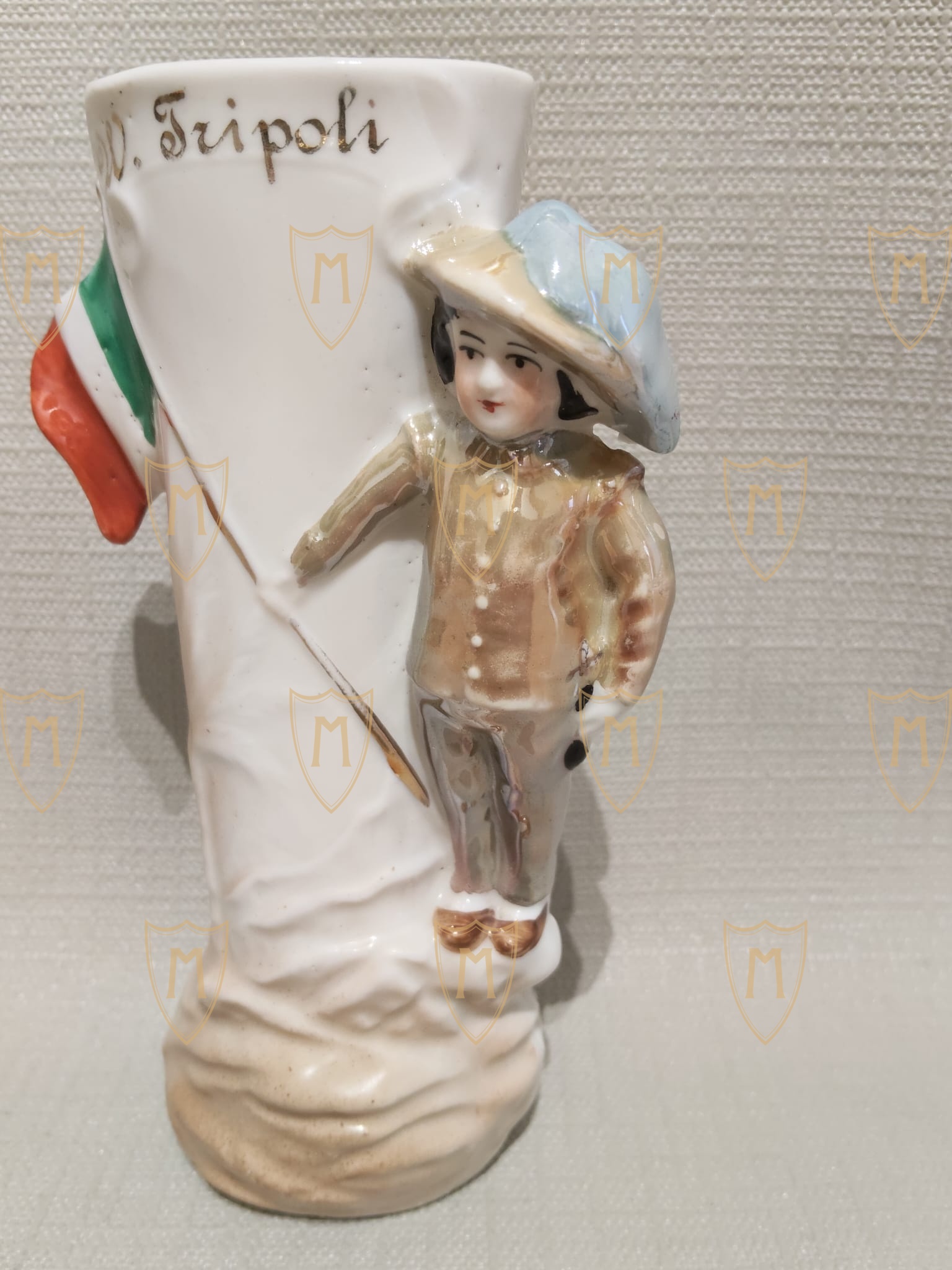 Vasetto Commemorativo in Porcellana Policroma – Guerra Italo-Turca / Impresa di Libia (1911-1912) - immagine 2