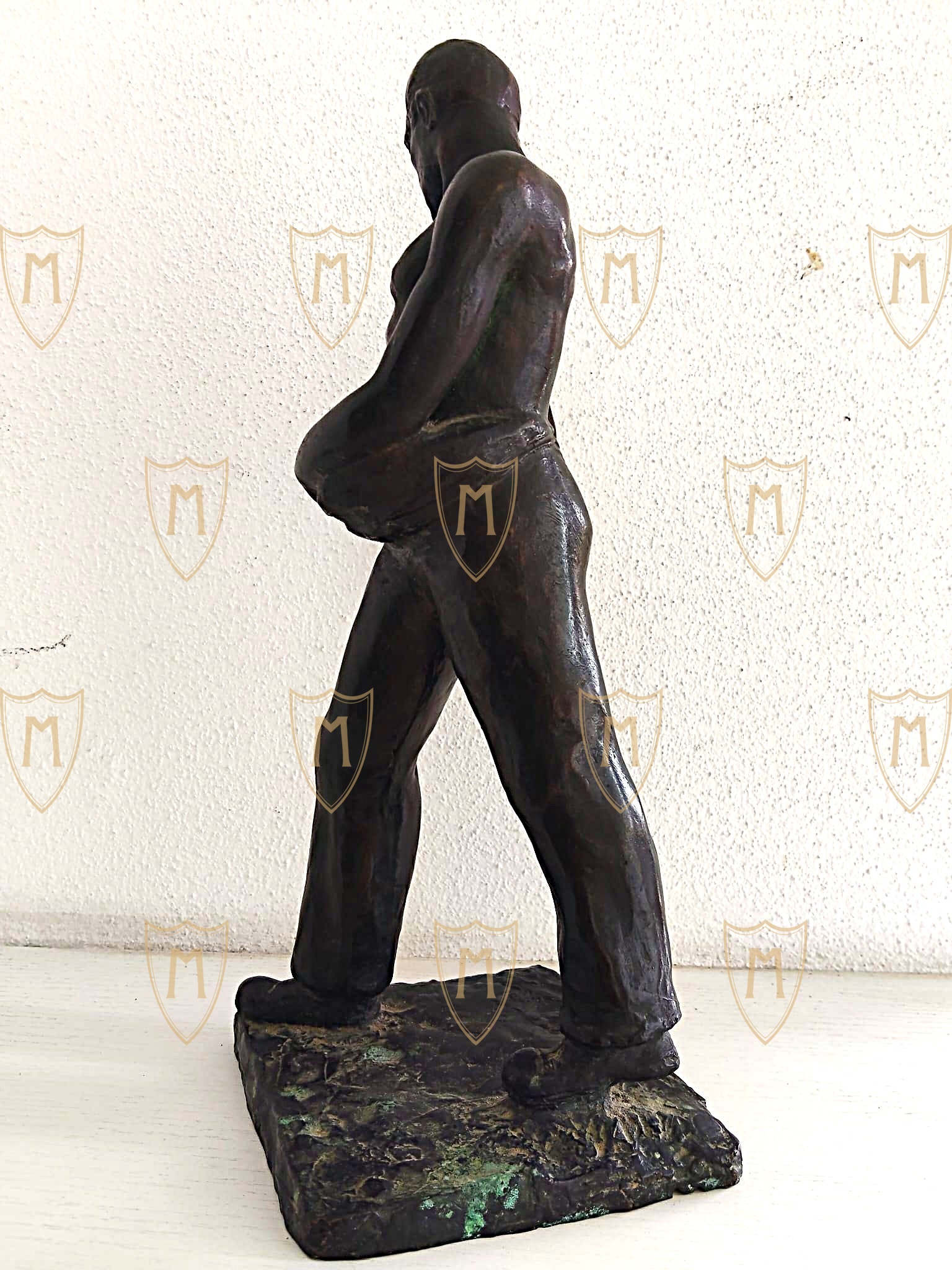 Scultura in Bronzo Mussolini "Battaglia del Grano" - Janne Cavezzoni 1931 - immagine 2