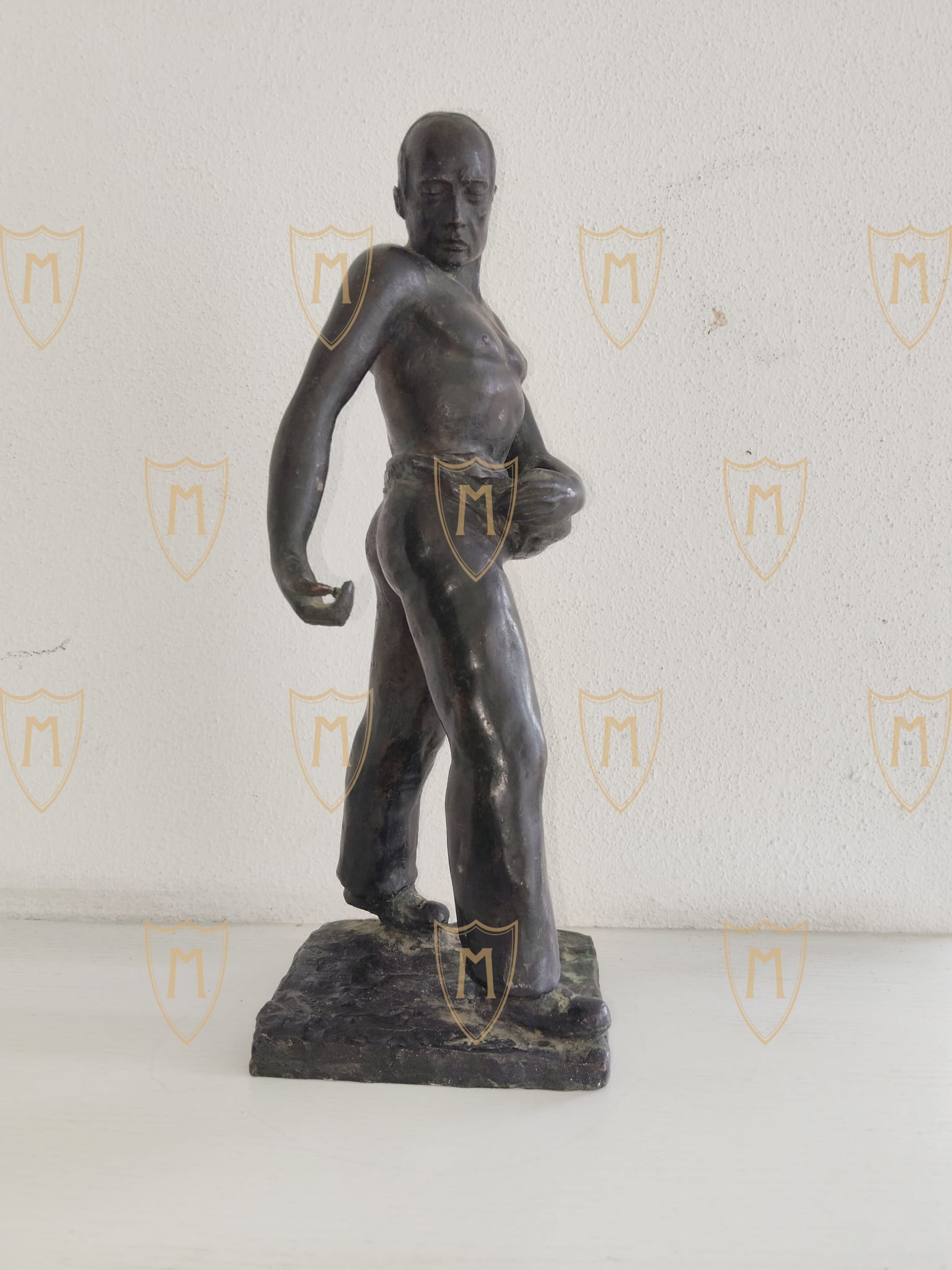 Scultura in Bronzo Mussolini "Battaglia del Grano" - Janne Cavezzoni 1931 - immagine 3