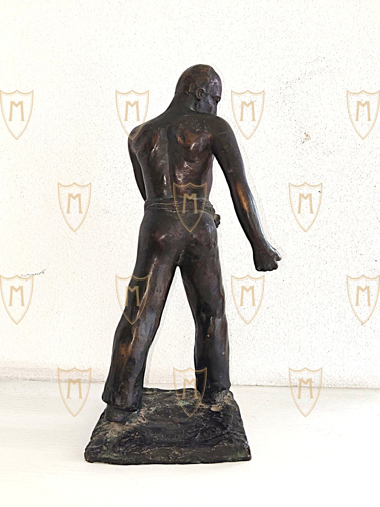 Scultura in Bronzo Mussolini "Battaglia del Grano" - Janne Cavezzoni 1931 - immagine 4