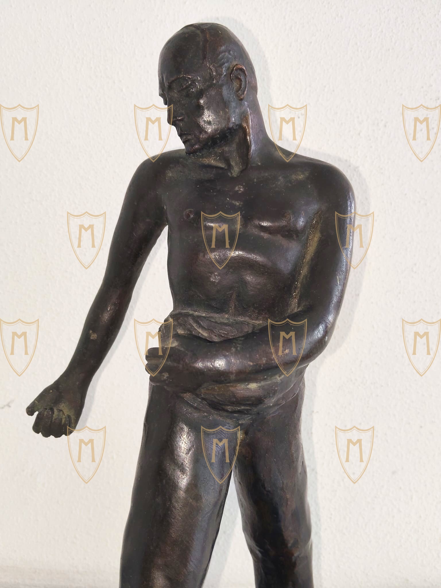 Scultura in Bronzo Mussolini "Battaglia del Grano" - Janne Cavezzoni 1931 - immagine 5