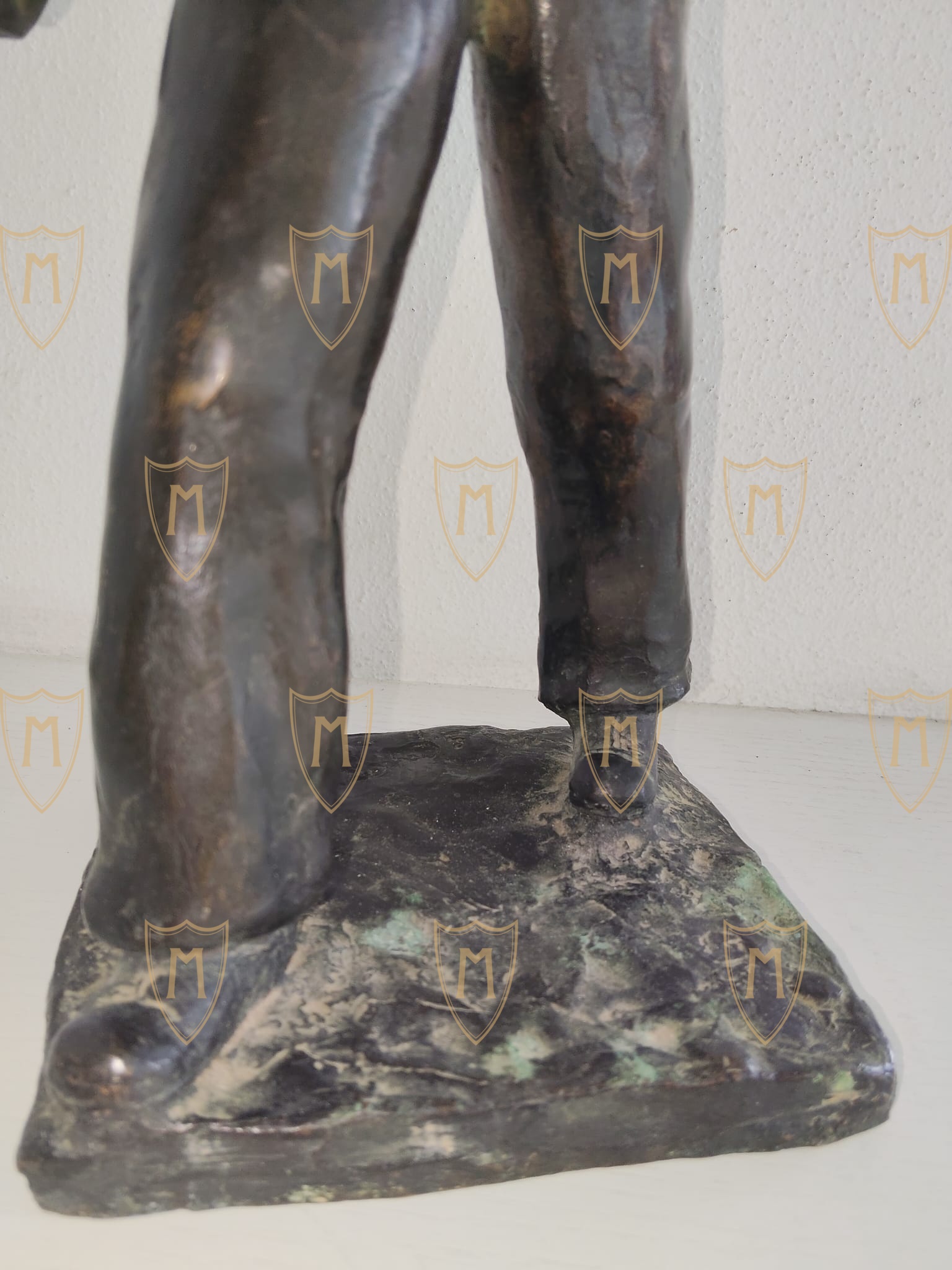 Scultura in Bronzo Mussolini "Battaglia del Grano" - Janne Cavezzoni 1931 - immagine 9