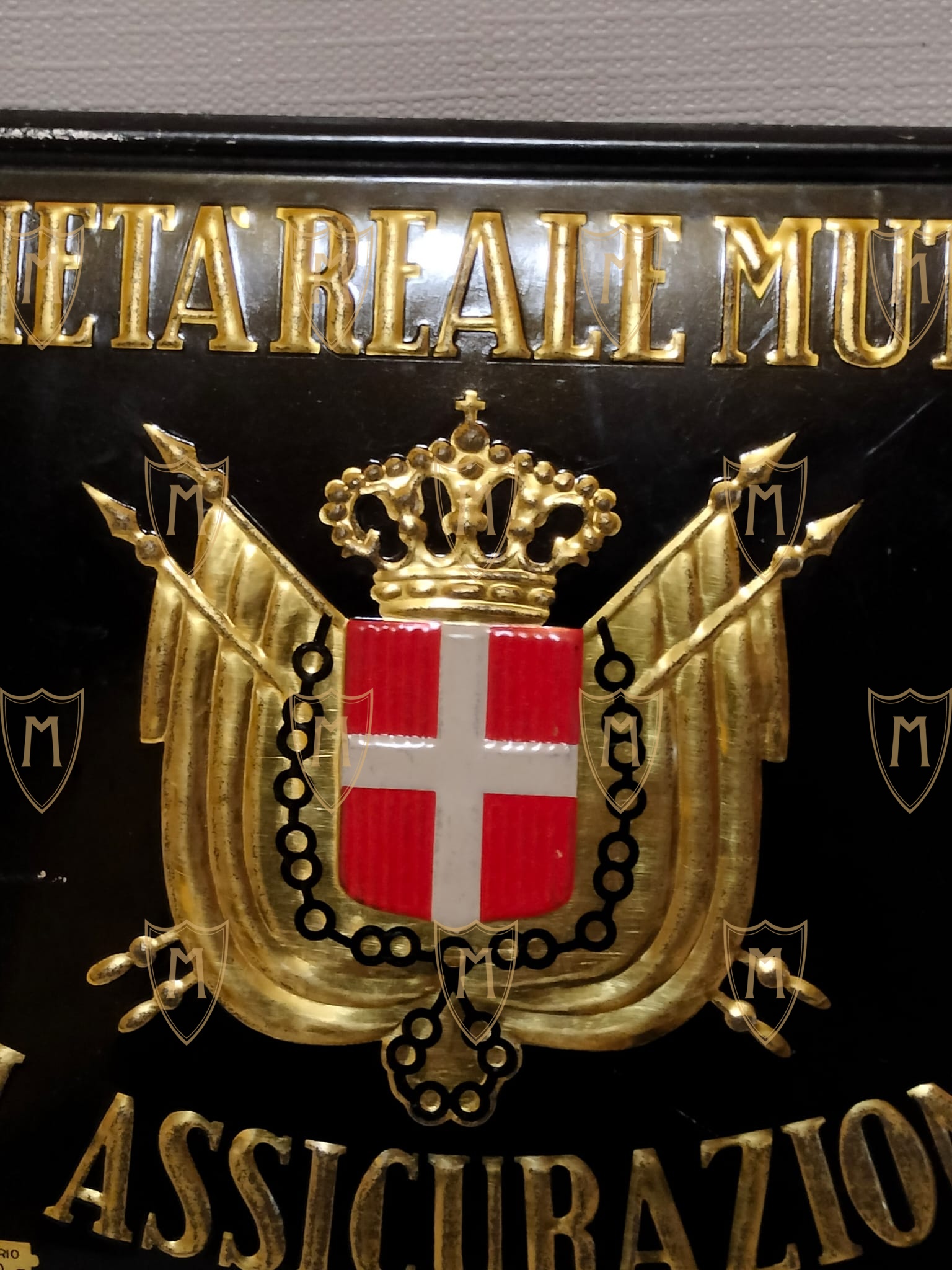 Placca Societa Reale Mutua Assicurazioni 1800 - immagine 2