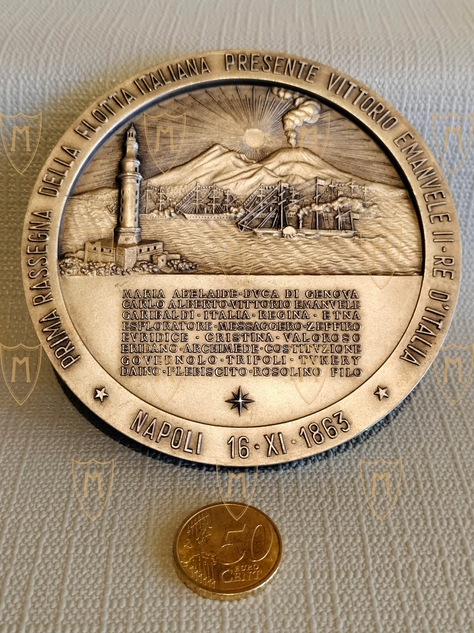 Medaglia Centenario Marina Militare - Napoli