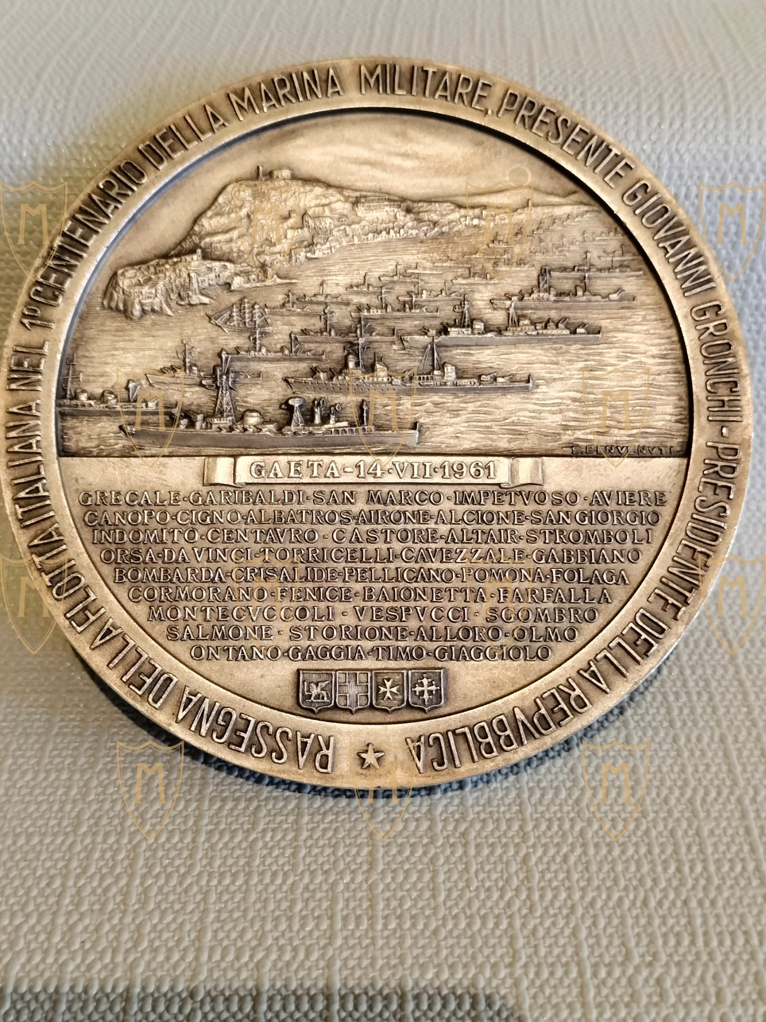 Medaglia Centenario Marina Militare - Napoli - immagine 6