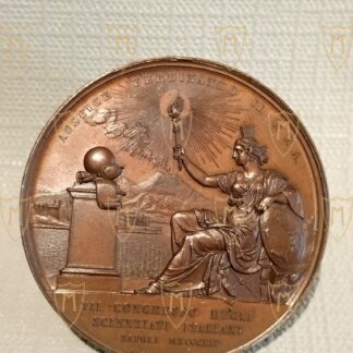 Medaglia VII Congresso Scienziati Italiani - Borbonica
